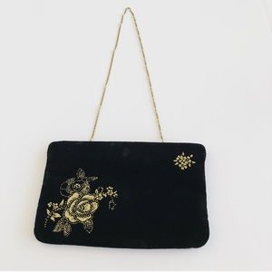 Vintage Velvet Evening Bag